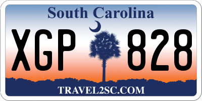 SC license plate XGP828