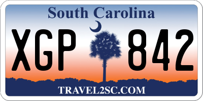 SC license plate XGP842
