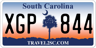 SC license plate XGP844