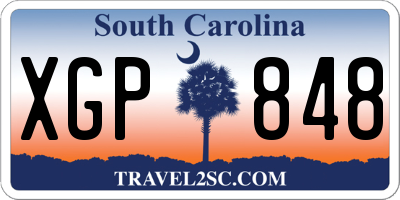 SC license plate XGP848