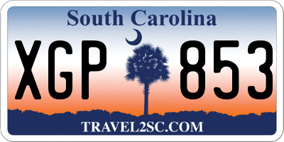 SC license plate XGP853