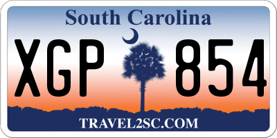 SC license plate XGP854