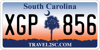 SC license plate XGP856