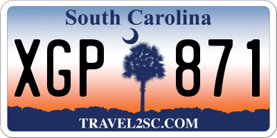 SC license plate XGP871