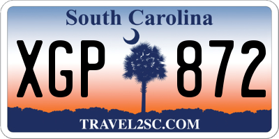 SC license plate XGP872