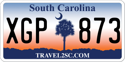 SC license plate XGP873