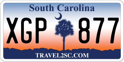 SC license plate XGP877