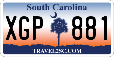SC license plate XGP881