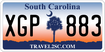 SC license plate XGP883