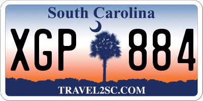 SC license plate XGP884