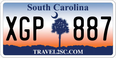 SC license plate XGP887