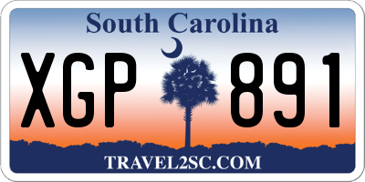 SC license plate XGP891