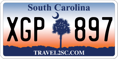 SC license plate XGP897