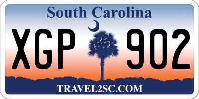 SC license plate XGP902