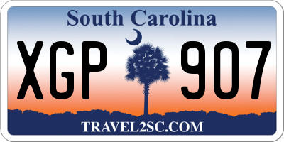 SC license plate XGP907