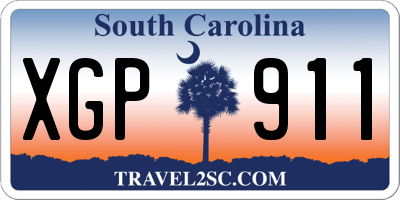 SC license plate XGP911