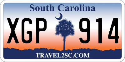 SC license plate XGP914