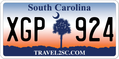 SC license plate XGP924