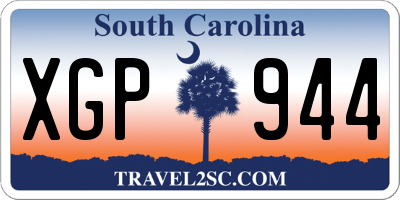 SC license plate XGP944