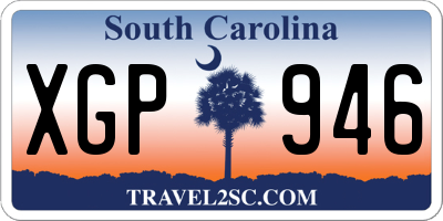 SC license plate XGP946