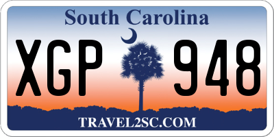 SC license plate XGP948