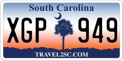 SC license plate XGP949