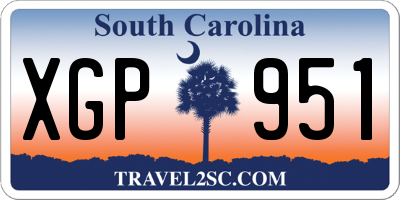 SC license plate XGP951