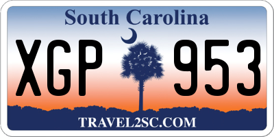 SC license plate XGP953