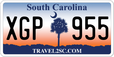 SC license plate XGP955