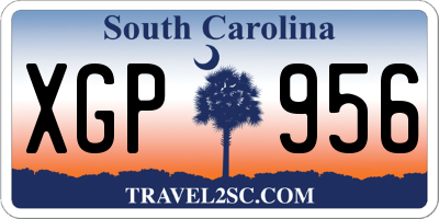 SC license plate XGP956