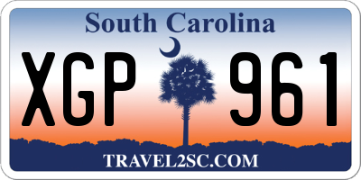 SC license plate XGP961