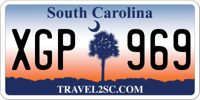 SC license plate XGP969