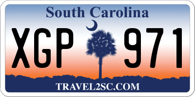 SC license plate XGP971