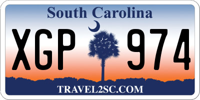 SC license plate XGP974