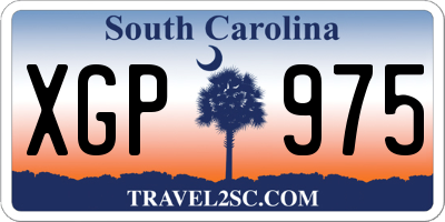 SC license plate XGP975