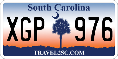 SC license plate XGP976