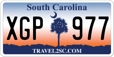 SC license plate XGP977