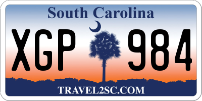 SC license plate XGP984