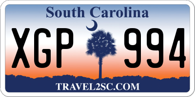 SC license plate XGP994