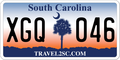 SC license plate XGQ046