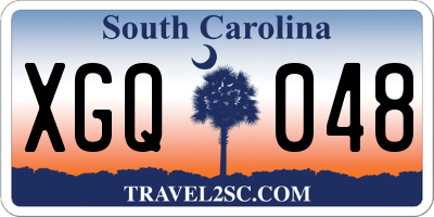 SC license plate XGQ048