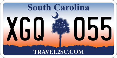 SC license plate XGQ055