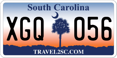 SC license plate XGQ056