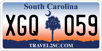 SC license plate XGQ059