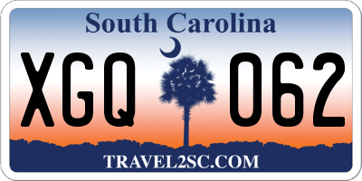 SC license plate XGQ062