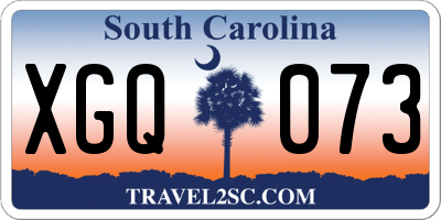 SC license plate XGQ073