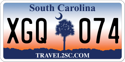 SC license plate XGQ074