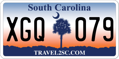 SC license plate XGQ079