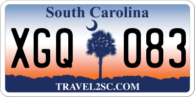 SC license plate XGQ083