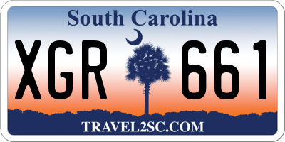 SC license plate XGR661